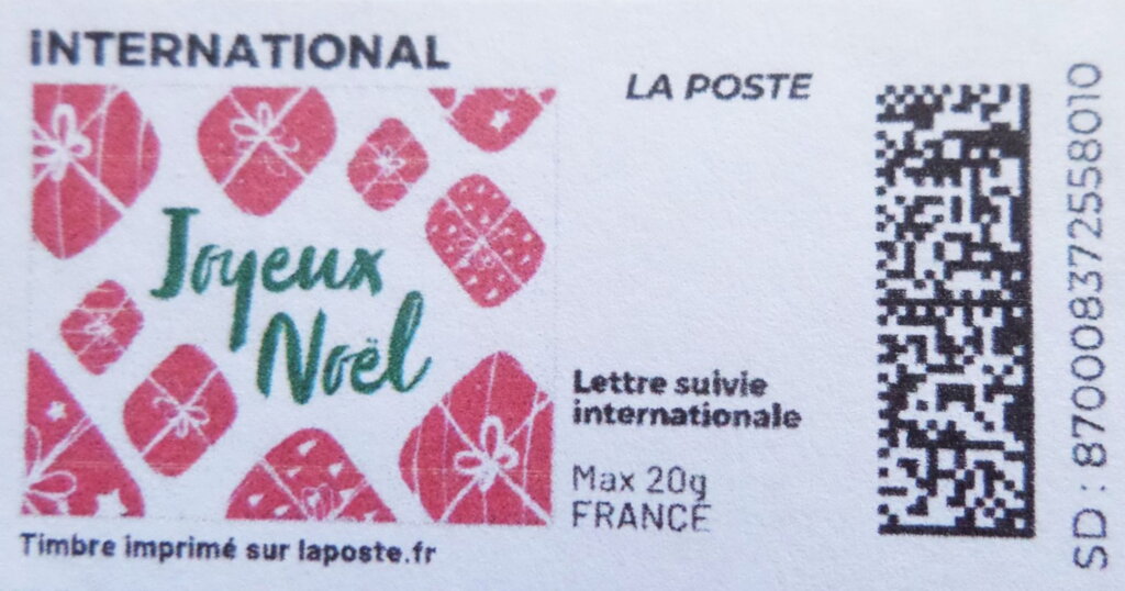 Joyful Christmas. Lots of Gifts in Red Wrapping. Joyeux Noel