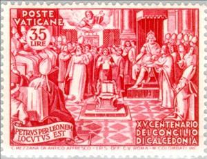 Stamp, Final session of the council, Vatican City,  , Biblical Accounts, Frescos