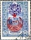 Overprint on Ottoman Empire stamp