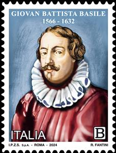 Stamp, Giovan Battista Basile, Author, Italy,  , Authors, Famous People, Literary People (Poets and Writers), Literature