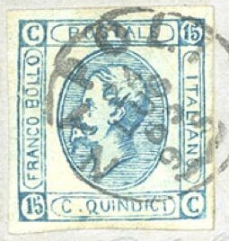 Stamp, King Vittorio Emanuele II by an oval, Italy,  , Famous People, Heads of State, Kings, Men, Royalty