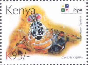Stamp, Ceratitis capitata, Kenya,  , Animals (Fauna), Anniversaries and Jubilees, Insects