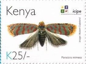 Stamp, Paraccra mimesa, Kenya,  , Animals (Fauna), Anniversaries and Jubilees, Butterflies and Moths, Insects