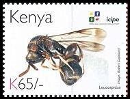 Stamp, Parasitoid Wasp (Leucospidae), Kenya,  , Animals (Fauna), Anniversaries and Jubilees, Insects