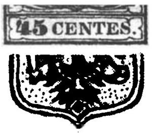 Stamp, Coat of Arms of Austria, Lombardy-Venetia,  , Coats of Arms, Crowns and Coronets, Heraldic Animals