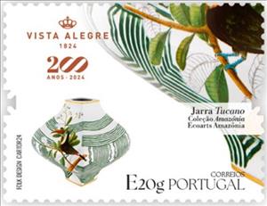 Stamp, Pitcher Toucan, Portugal,  , Glass and Earthenware, Toucans