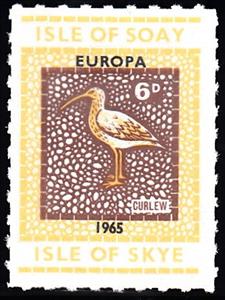 Stamp, Curlew, Scotland, Isle of Soay,  , Animals (Fauna), Birds