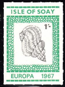 Stamp, Shell, Scotland, Isle of Soay,  , Animals (Fauna)
