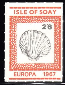 Stamp, Shell, Scotland, Isle of Soay,  , Animals (Fauna), Shells