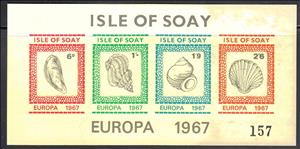 Souvenir Sheet, Shell, Scotland, Isle of Soay,  , Animals (Fauna), Shells