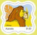 Stamp, Mufasa, Australia,  , Animals (Fauna), Cartoons, Disney, Лев