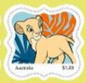Stamp, Nala (lioness), Australia,  , Animals (Fauna), Cartoons, Disney, Лев