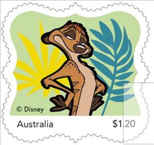 Stamp, Timon (meercat), Australia,  , Animals (Fauna), Cartoons, Disney