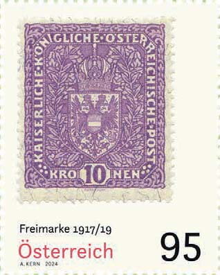 10 Kronen Stamp of 1917-1919