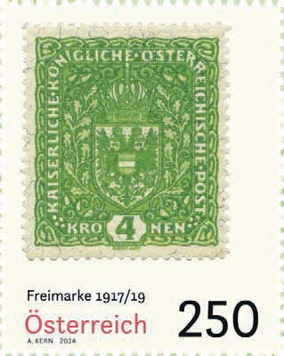 4 Kronen Stamp of 1917-1919