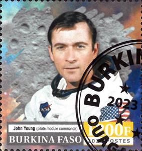 Stamp, Apollo 10, Burkina Faso,  , Astronauts