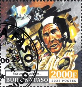 Stamp, Apollo 13, Burkina Faso,  , Astronauts