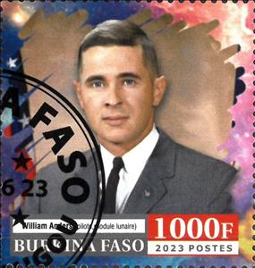 Stamp, Apollo 8, Burkina Faso,  , Astronauts