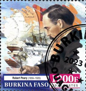 Stamp, The Explorers, Burkina Faso,  , Explorers, Famous People