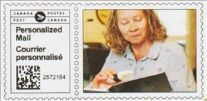Stamp, Partially sighted person reading, Canada,  , Charity, Disabled