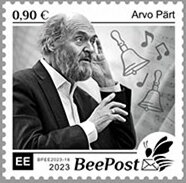 Stamp, Arvo Part, Estonia,  , Composers, Famous People, Music, Musicians