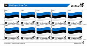 Mini Sheet, State Flag, Estonia,  , Flags