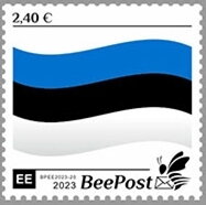 Stamp, State Flag, Estonia,  , Flags