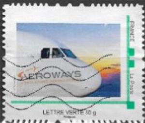 Stamp, Aeroways, France,  , Aircraft, Airlines