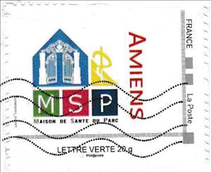 Stamp, MSP Maison du Sante du Parc Amiens, France,  , Healthcare