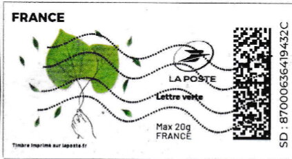 Two Green Leaves. Redesign withLaposte logo