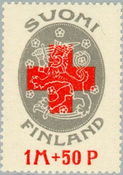 The Red Cross: Finland's coat-of-arms - perf 14