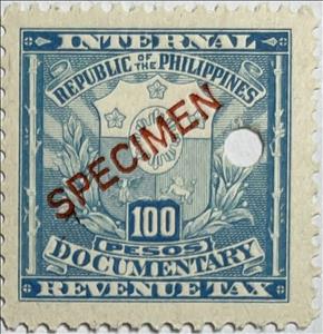 Stamp, Internal Revenue Tax: Documentary, Philippines,  , Coats of Arms