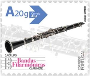 Stamp, Clarinet, Portugal,  , Musical Instruments