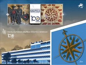 Souvenir Sheet, Nautical College Infante D. Henrique, Portugal,  , Military Forces, Schools