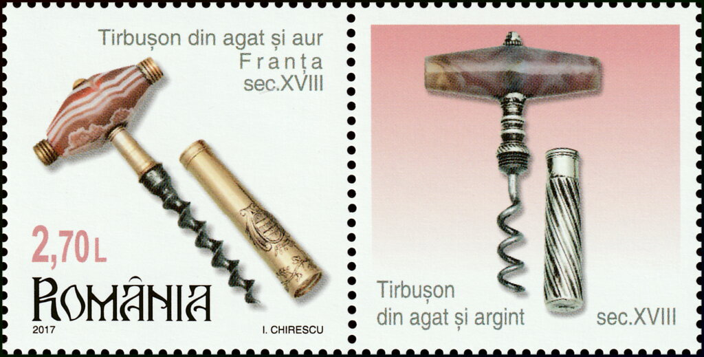 Corkscrew with Gold and Agate Handle (France, 18th Century)