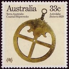 Stamp, Astrolabe, Australia,  , Astronomy