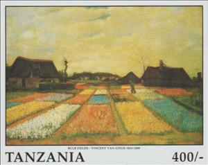 Souvenir Sheet, Bulb Fields, Tanzania,  , Art, Paintings