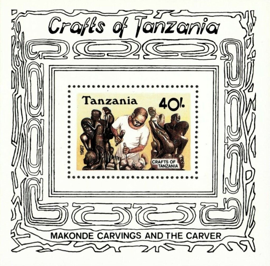 Makonde carver at work
