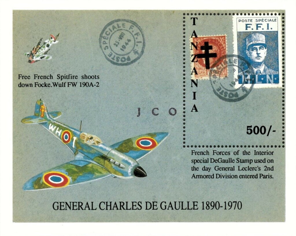 Old stamp with Cross of Lorraine