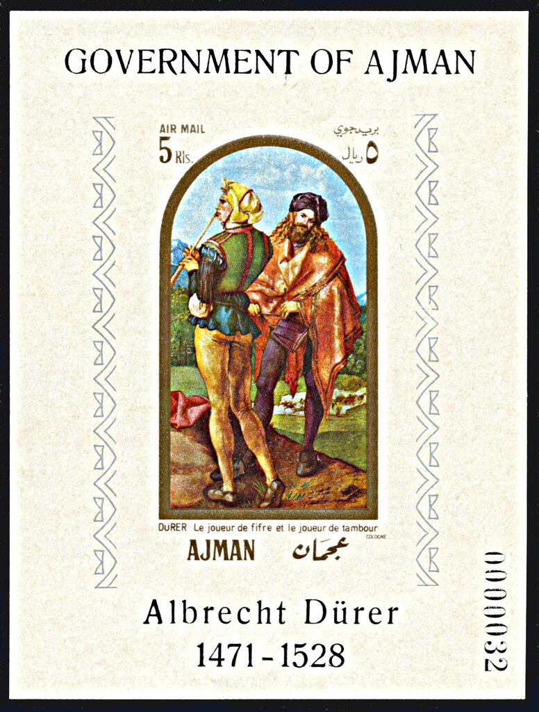 The Whistler and the Drummer, Albrecht Dürer