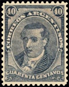Stamp, Mariano Moreno (1778-1811), Argentina,  , Authors, Famous People, Literary People (Poets and Writers), Literature, Men, Politicians