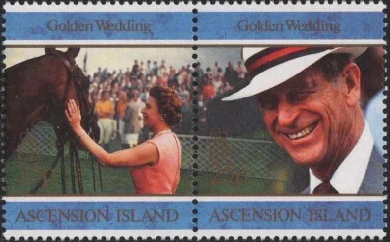 Queen Elizabeth with polo pony - Prince Philip