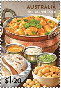 Stamp, South Asian Cuisine, Australia,  , Gastronomy