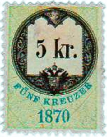 Stempel Marke 1870 5kr