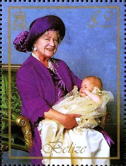 The Queen Mother with Prince Henry