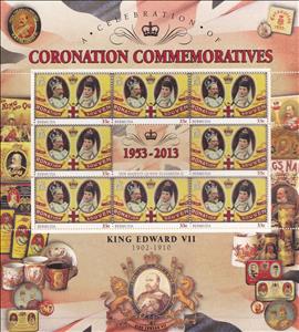 Full Pane, King Edward VII, Bermuda,  , Anniversaries and Jubilees, Emperors, Famous People, Heads of State, Kings, Queens, Royalty