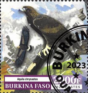 Stamp, Eagles, Burkina Faso,  , Animals (Fauna), Birds, Eagles