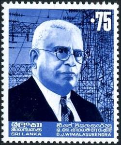Stamp, Devapura Jayasena Wimalasurendra (1874-1953), Sri Lanka,  , Engineers