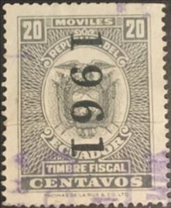 Stamp, Coat of Arms, overprinted, Ecuador,  , Coats of Arms