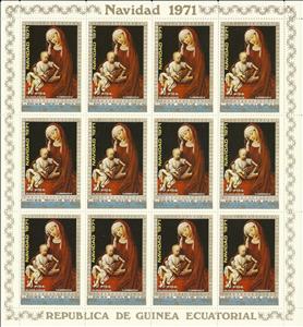 Full Pane, Virgin and Child by Roger van der Weyden, Equatorial Guinea,  , Art, Christmas, Paintings, Religion